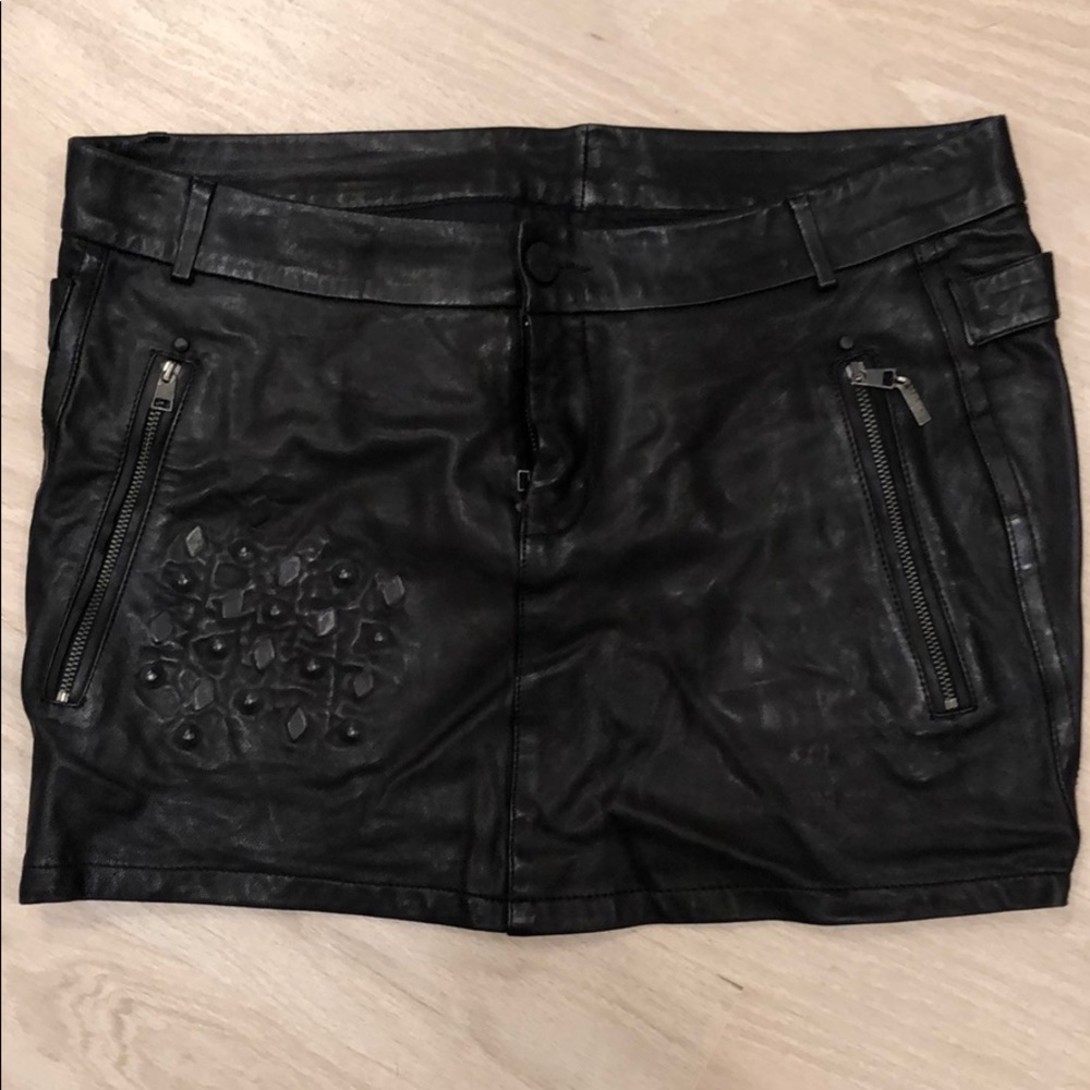 Diesel Black Gold Genuin Leather Skirt